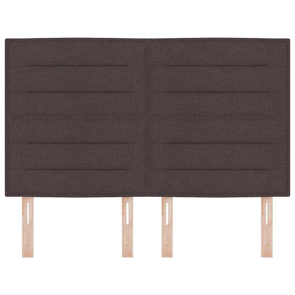 Hoofdbord Donkerbruin 144 cm Stof
