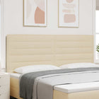 Hoofdbord crème 200x7x128 cm stof