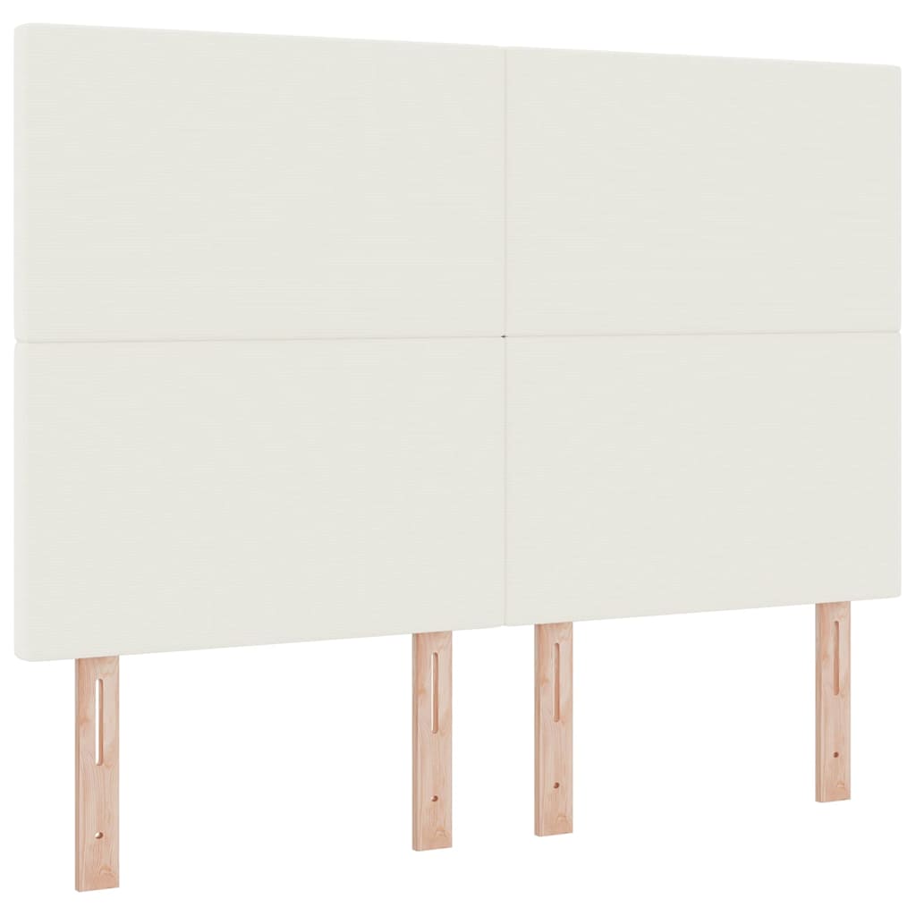 Hoofdbord Crème 160 cm Katoen Stof