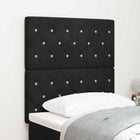 Hoofdbord 80 cm zwart