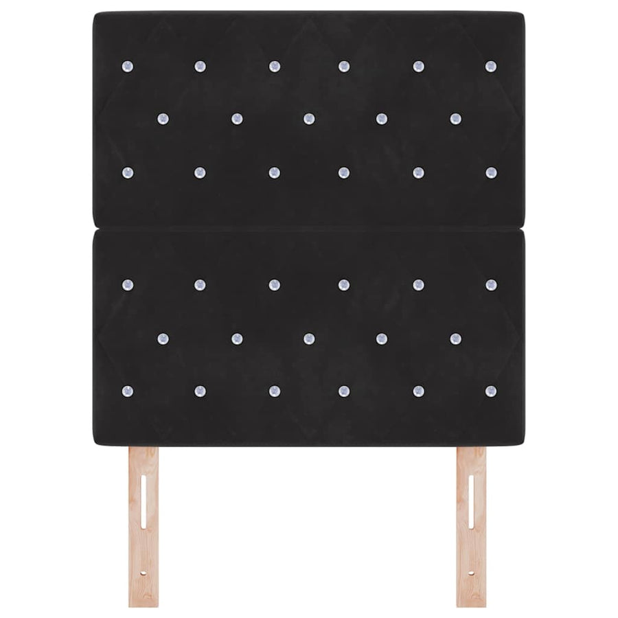 Hoofdbord met hoofdeinde Zwart 80 cm Nep Leer