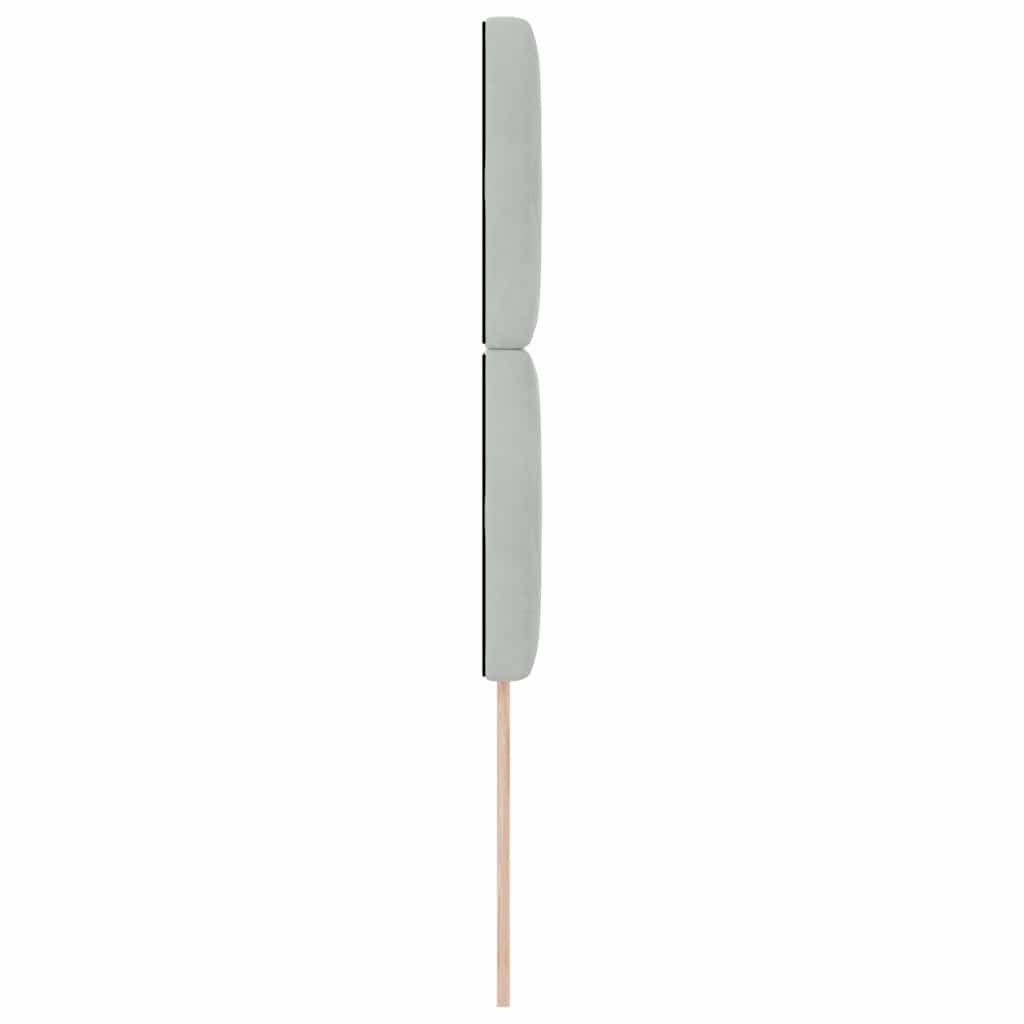 Hoofdbord Lichtgrijs 90 cm Fluweel