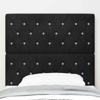 Hoofdbord Zwart 100 cm Fluweel
