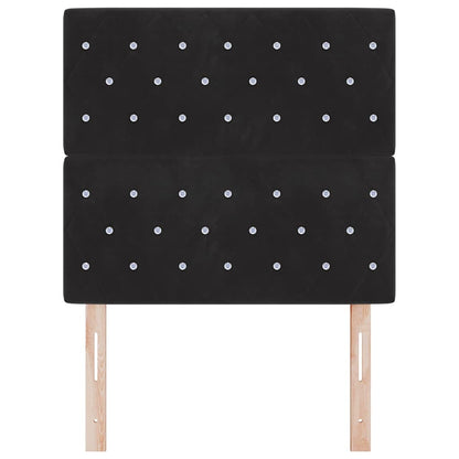 Hoofdbord Zwart 100 cm Fluweel