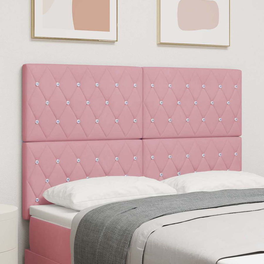 Hoofdbord Roze 144 cm Fluweel