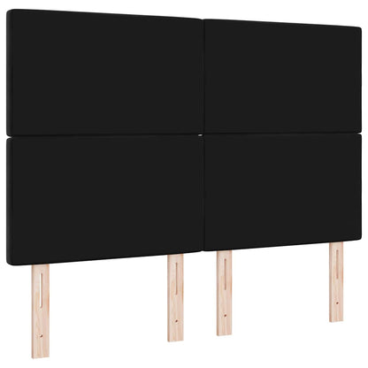 Hoofdbord met hoofdeinde Zwart 160 cm Nep Leer