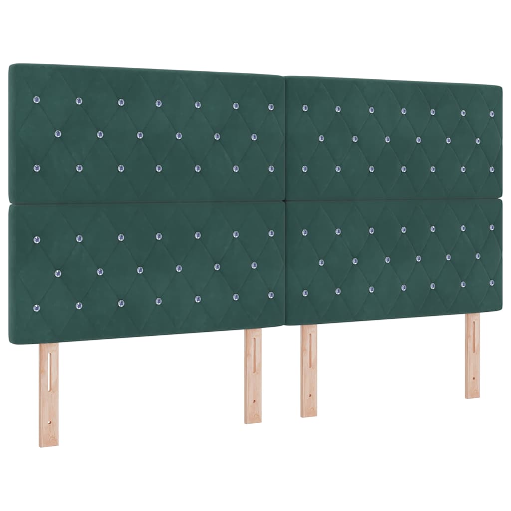 Hoofdbord Donkergroen 180 cm Fluweel