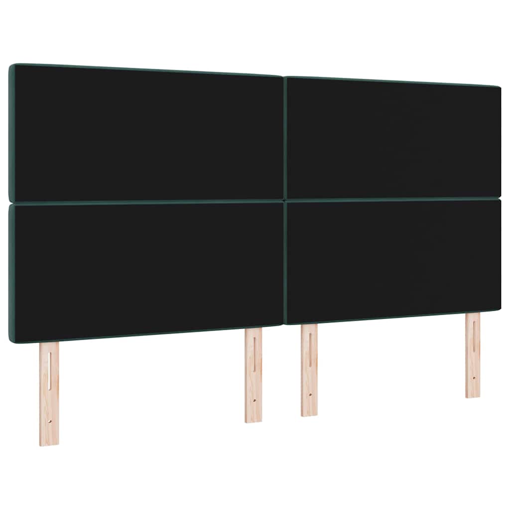 Hoofdbord Donkergroen 180 cm Fluweel