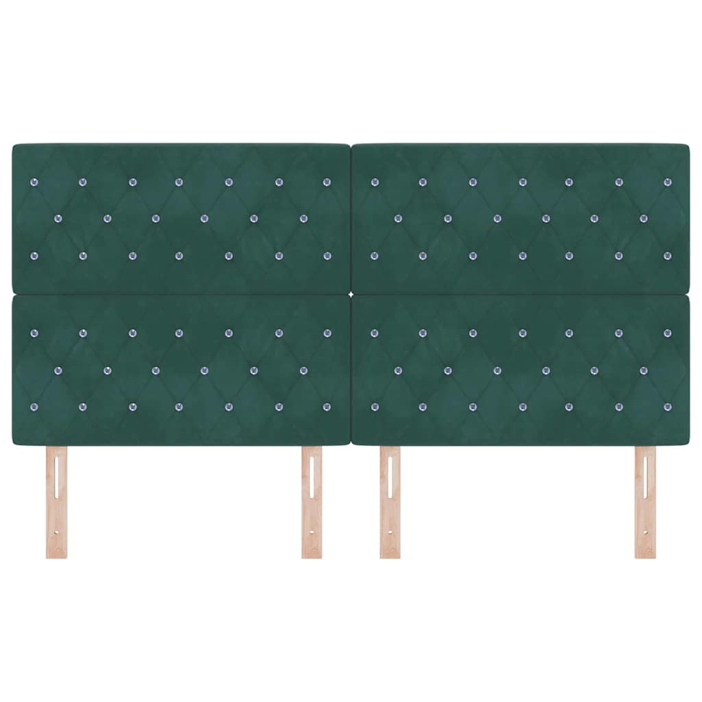 Hoofdbord Donkergroen 180 cm Fluweel