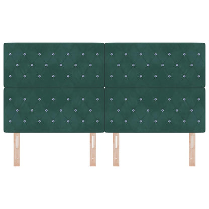 Hoofdbord Donkergroen 180 cm Fluweel