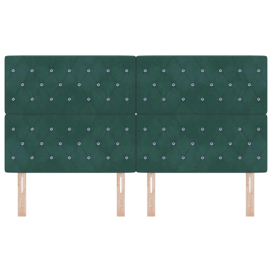 Hoofdbord Donkergroen 180 cm Fluweel