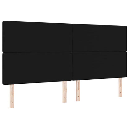 Hoofdbord Zwart 200 cm Fluweel