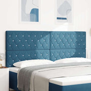 Hoofdbord 200 cm donkerblauw fluweel