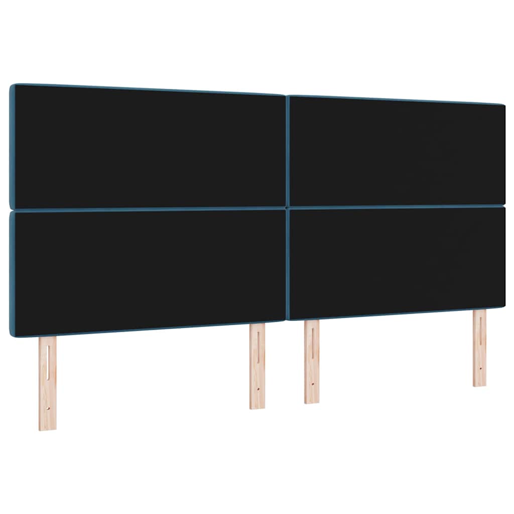 Hoofdbord Donkerblauw 200 cm Fluweel