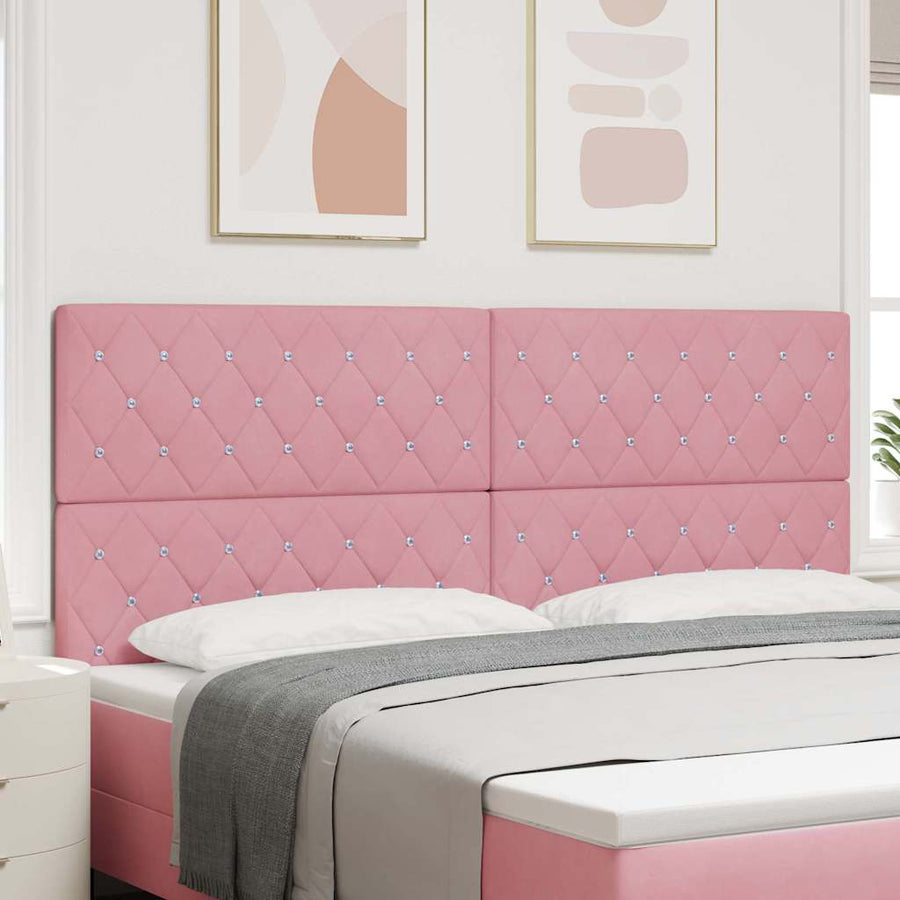 Hoofdbord Roze 200 cm Fluweel