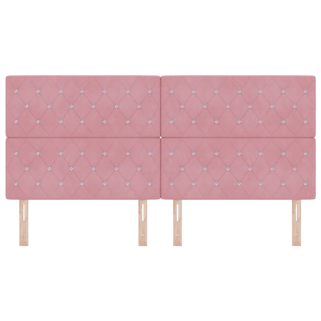 Hoofdbord Roze 200 cm Fluweel