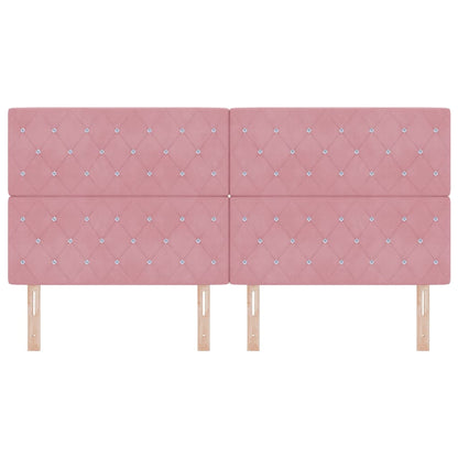 Hoofdbord Roze 200 cm Fluweel