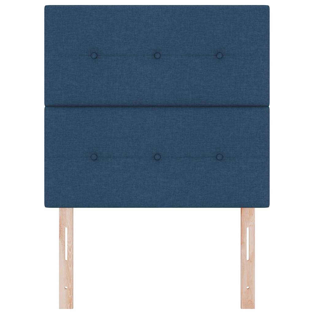 in hoogte verstelbaar hoofdbord met hoofdeinde Blauw 90 cm Stof
