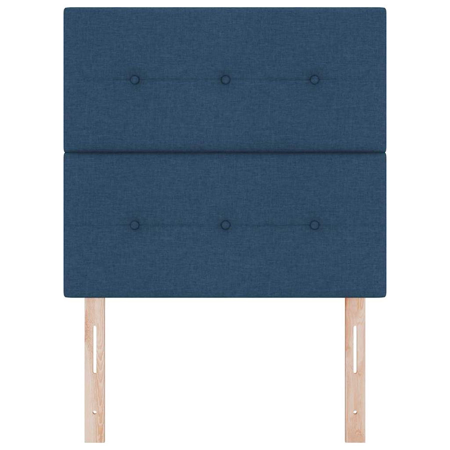 in hoogte verstelbaar hoofdbord met hoofdeinde Blauw 90 cm Stof