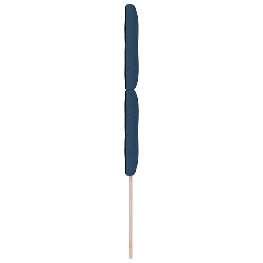 in hoogte verstelbaar hoofdbord met hoofdeinde Blauw 90 cm Stof