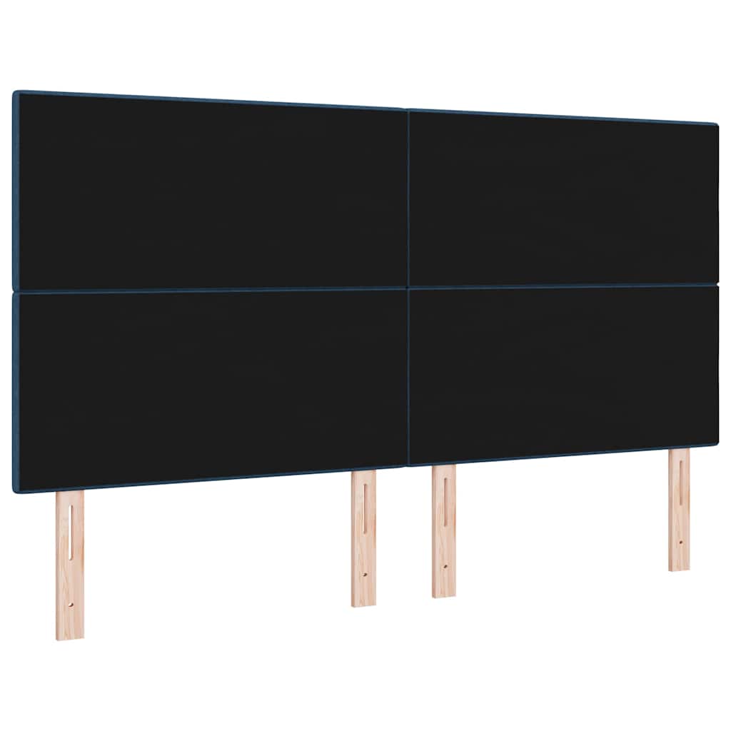 in hoogte verstelbaar hoofdbord Blauw 180 cm Stof