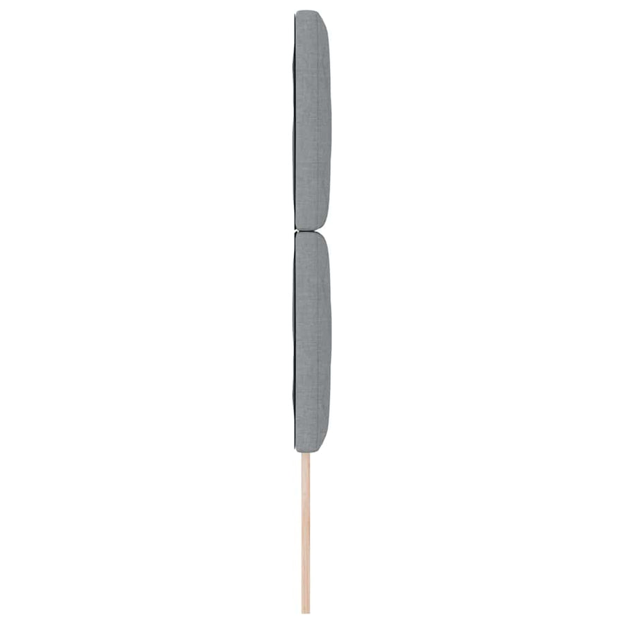 Hoofdbord Licht Grijs 200cm Geruit Lichtgrijs 80 cm Stof, Hout