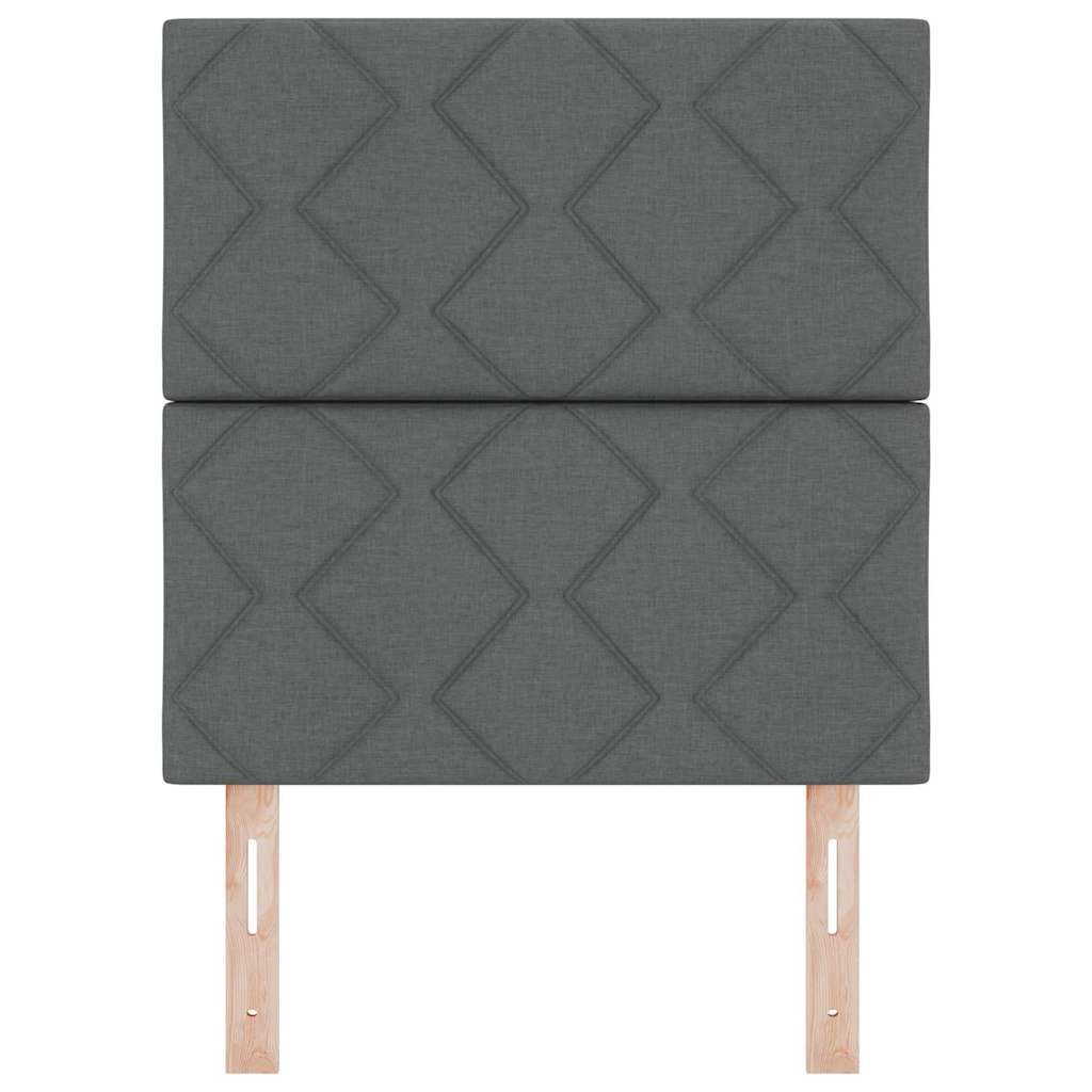 Hoofdbord Donkergrijs 80 cm Stof