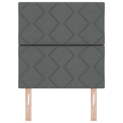 Hoofdbord Donkergrijs 80 cm Stof