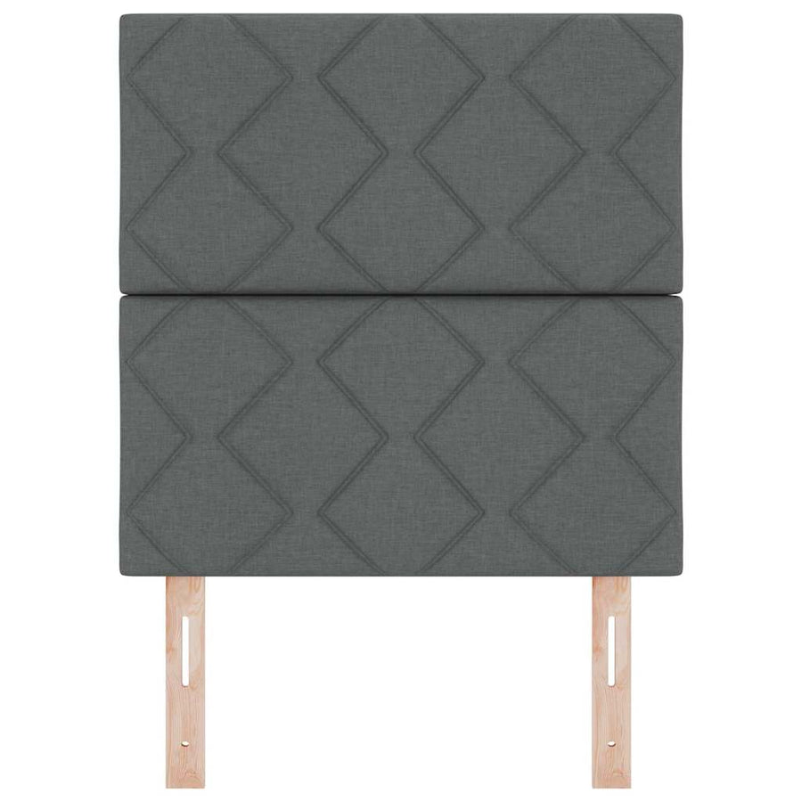Hoofdbord Donkergrijs 80 cm Stof