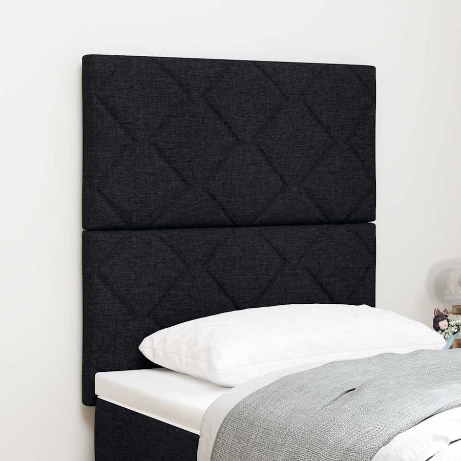 Hoofdbord Zwart 80 cm Stof