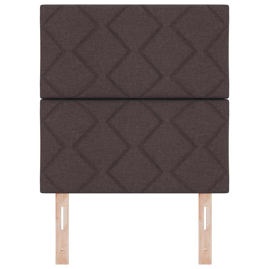 Hoofdbord Donkerbruin 80 cm Stof