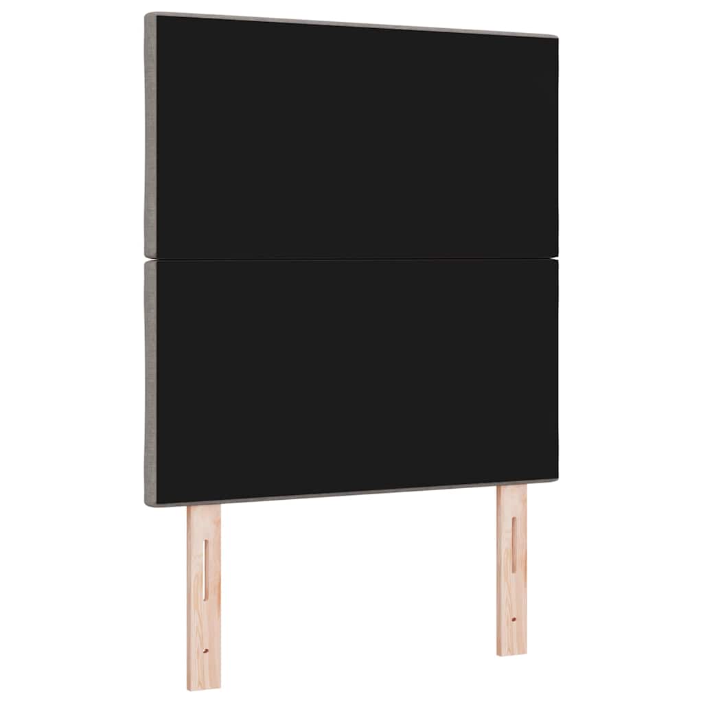 Stoffen Hoofdbord Geometrisch met hoofdeinde Taupe 80 cm Stof