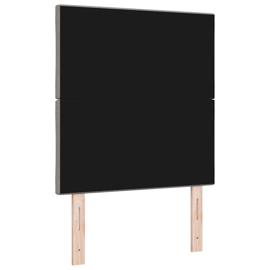 Stoffen Hoofdbord Geometrisch met hoofdeinde Taupe 80 cm Stof
