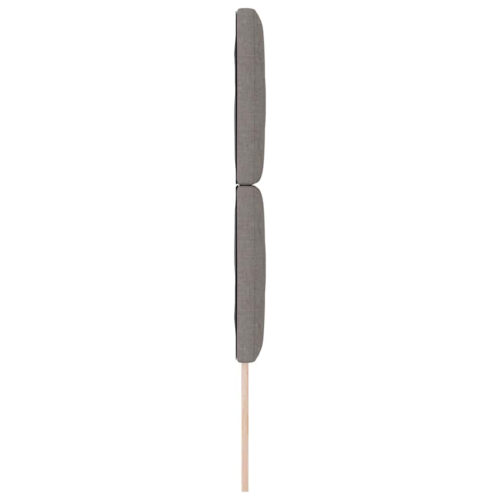 Stoffen Hoofdbord Geometrisch met hoofdeinde Taupe 80 cm Stof