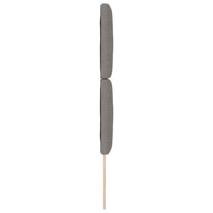 Stoffen Hoofdbord Geometrisch met hoofdeinde Taupe 80 cm Stof