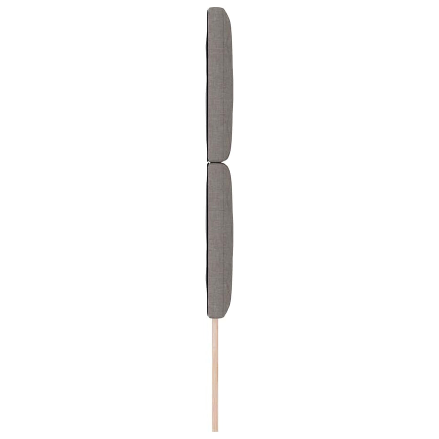 Stoffen Hoofdbord Geometrisch met hoofdeinde Taupe 80 cm Stof
