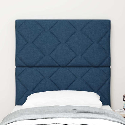 Hoofdbord Blauw 80 cm Stof
