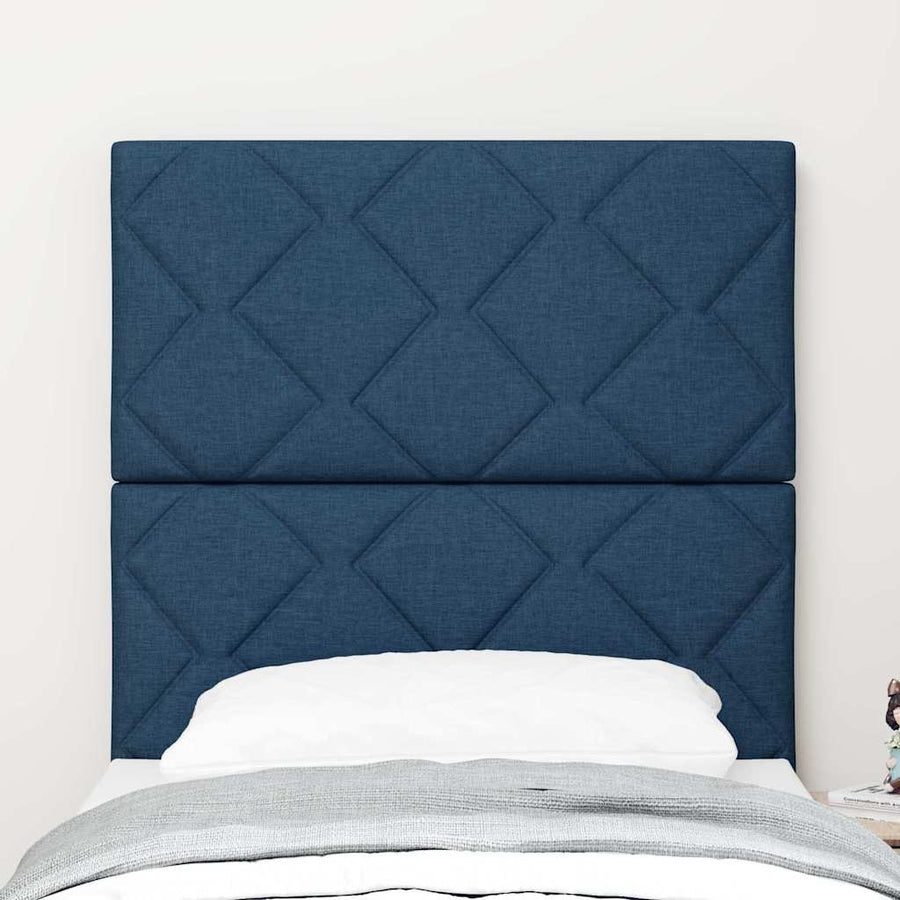Hoofdbord Blauw 80 cm Stof