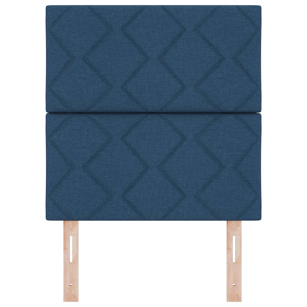 Hoofdbord Blauw 80 cm Stof