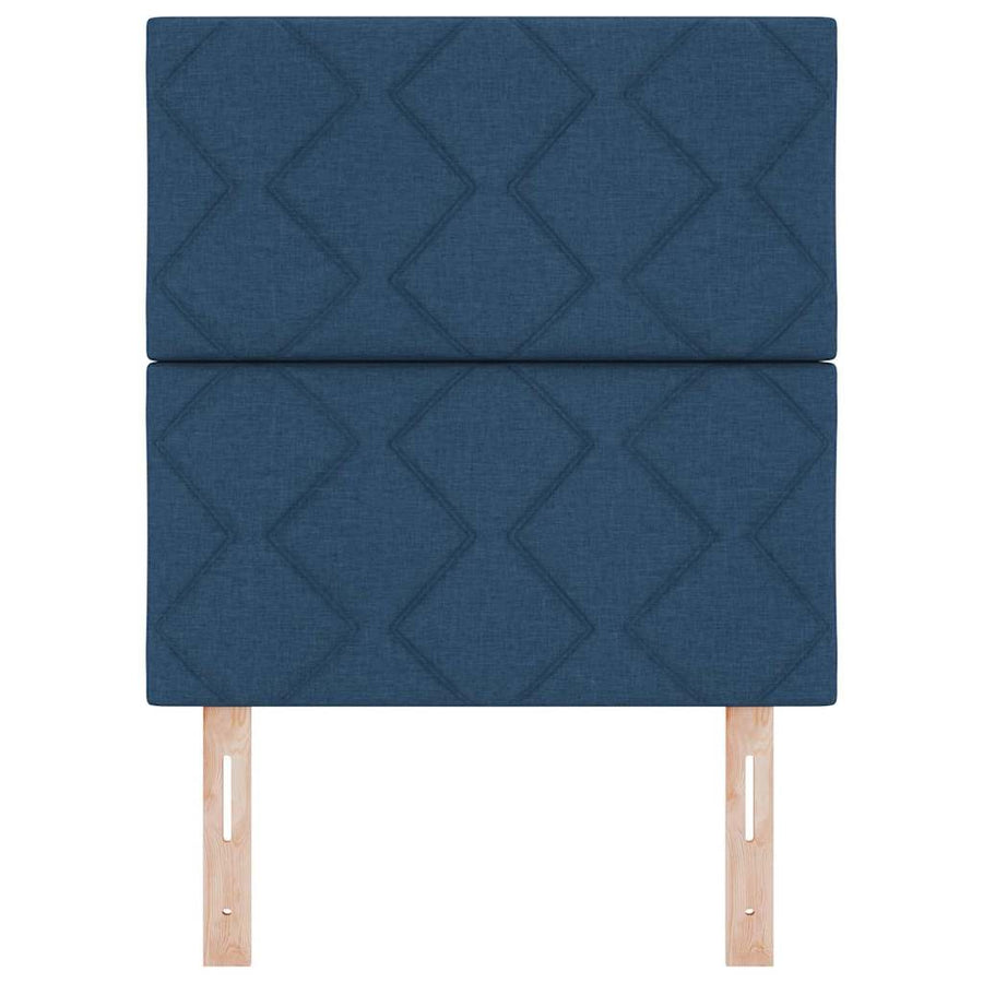 Hoofdbord Blauw 80 cm Stof