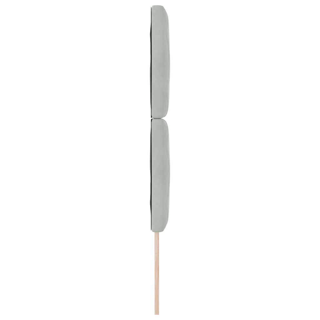 Hoofdbord Lichtgrijs 80 cm Fluweel