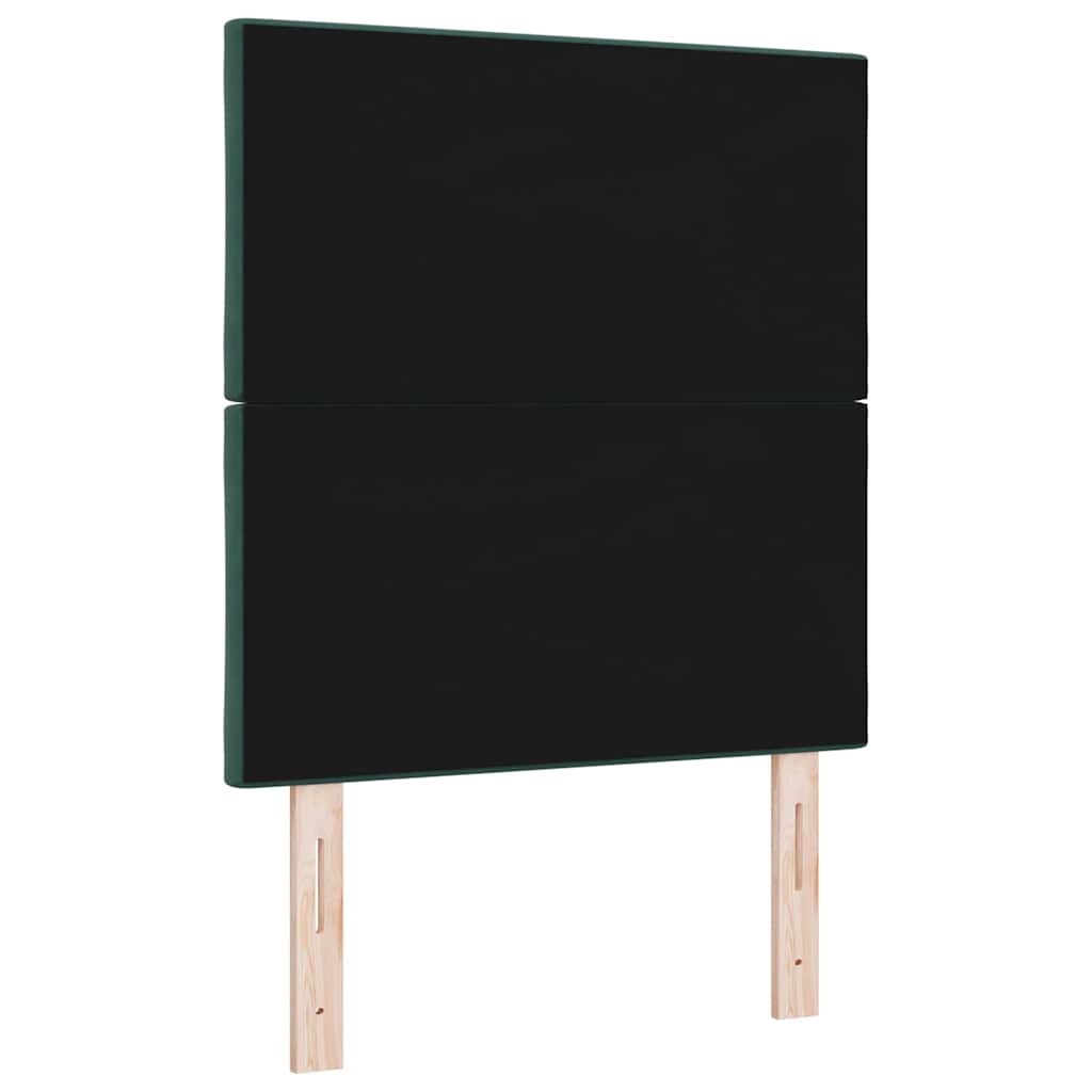 Hoofdbord Donkergroen 80 cm Fluweel