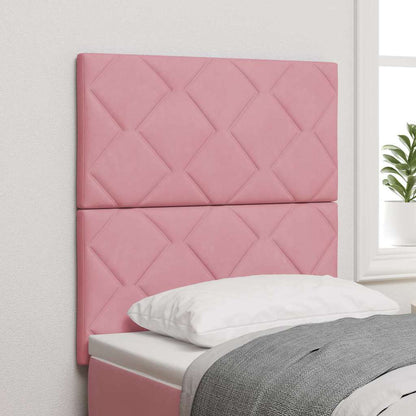 Hoofdbord met hoofdeinde Roze 80 cm Fluweel