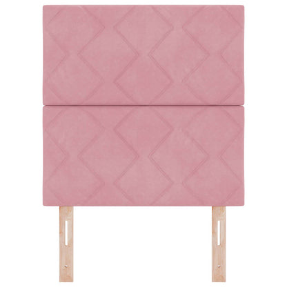 Hoofdbord met hoofdeinde Roze 80 cm Fluweel