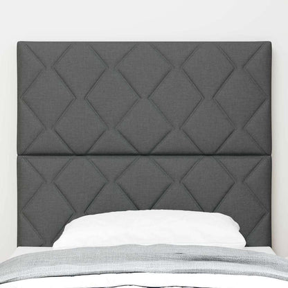 Hoofdbord Donkergrijs 90 cm Stof
