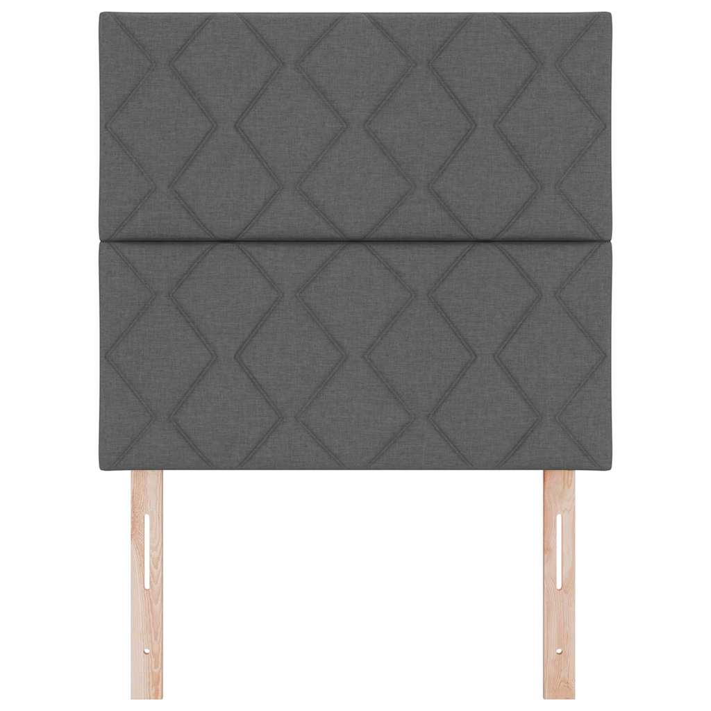 Hoofdbord Donkergrijs 90 cm Stof