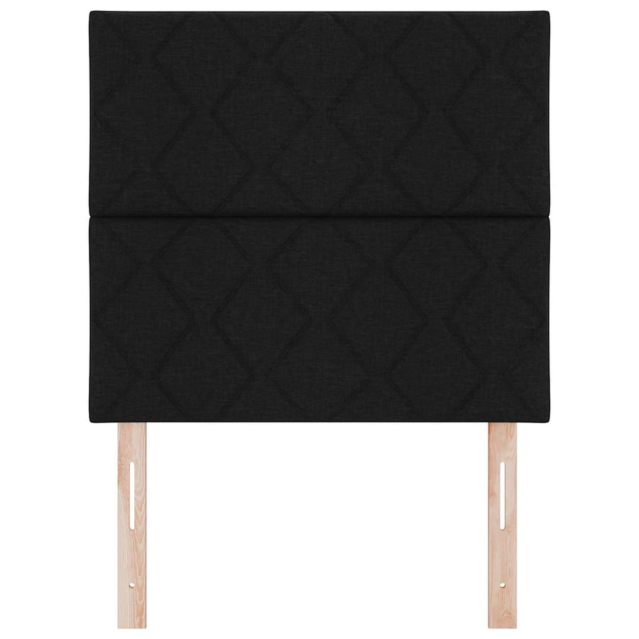 Hoofdbord Zwart 90 cm Stof