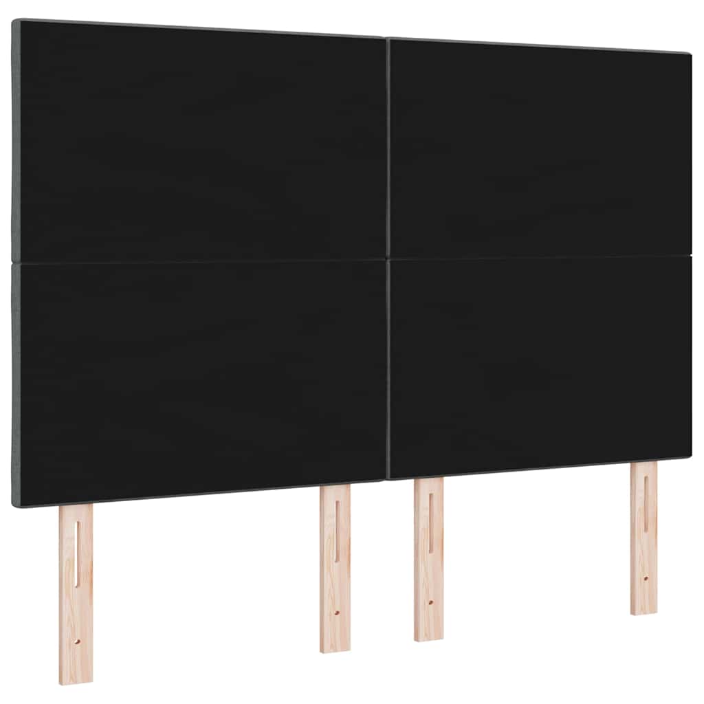 Hoofdbord Donkergrijs 144 cm Stof