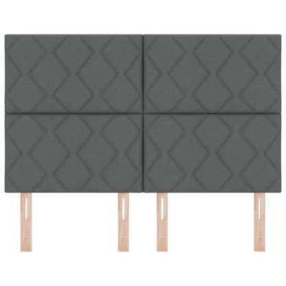 Hoofdbord Donkergrijs 144 cm Stof