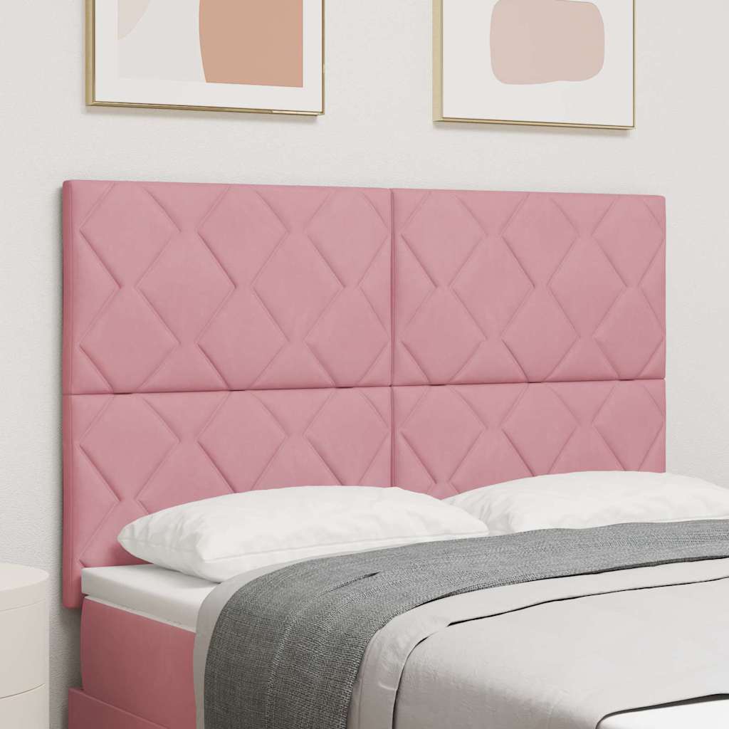Hoofdbord Roze 144 cm Fluweel